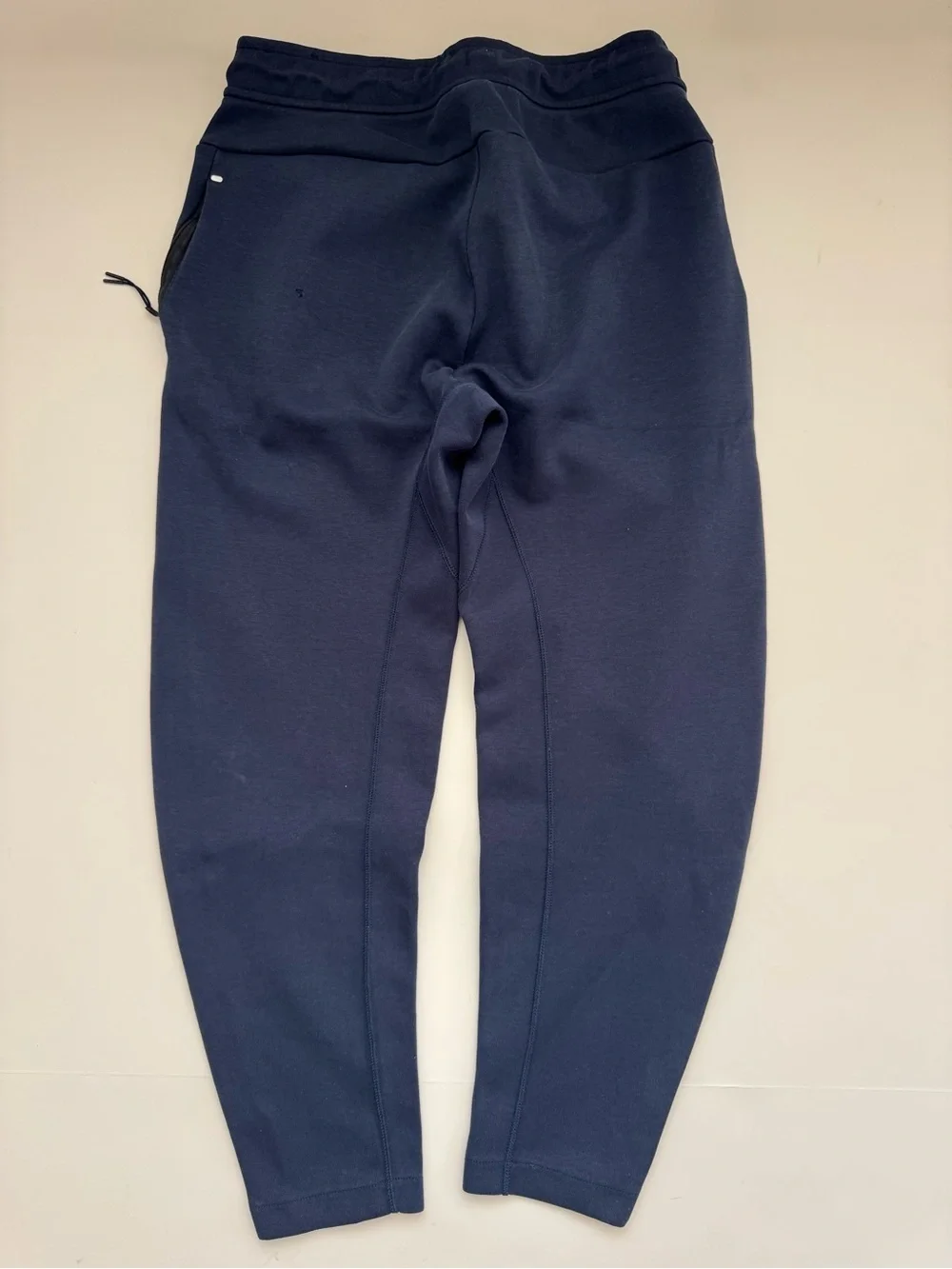 Nike Tech Fleece Jogger Pants Navy Blue Men’s Small Slim Tapered Zip Pockets